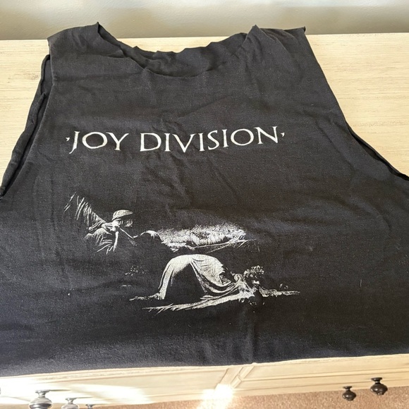 Vintage Kat Von D’s Joy Division Black Sleeveless Top - Picture 2 of 4